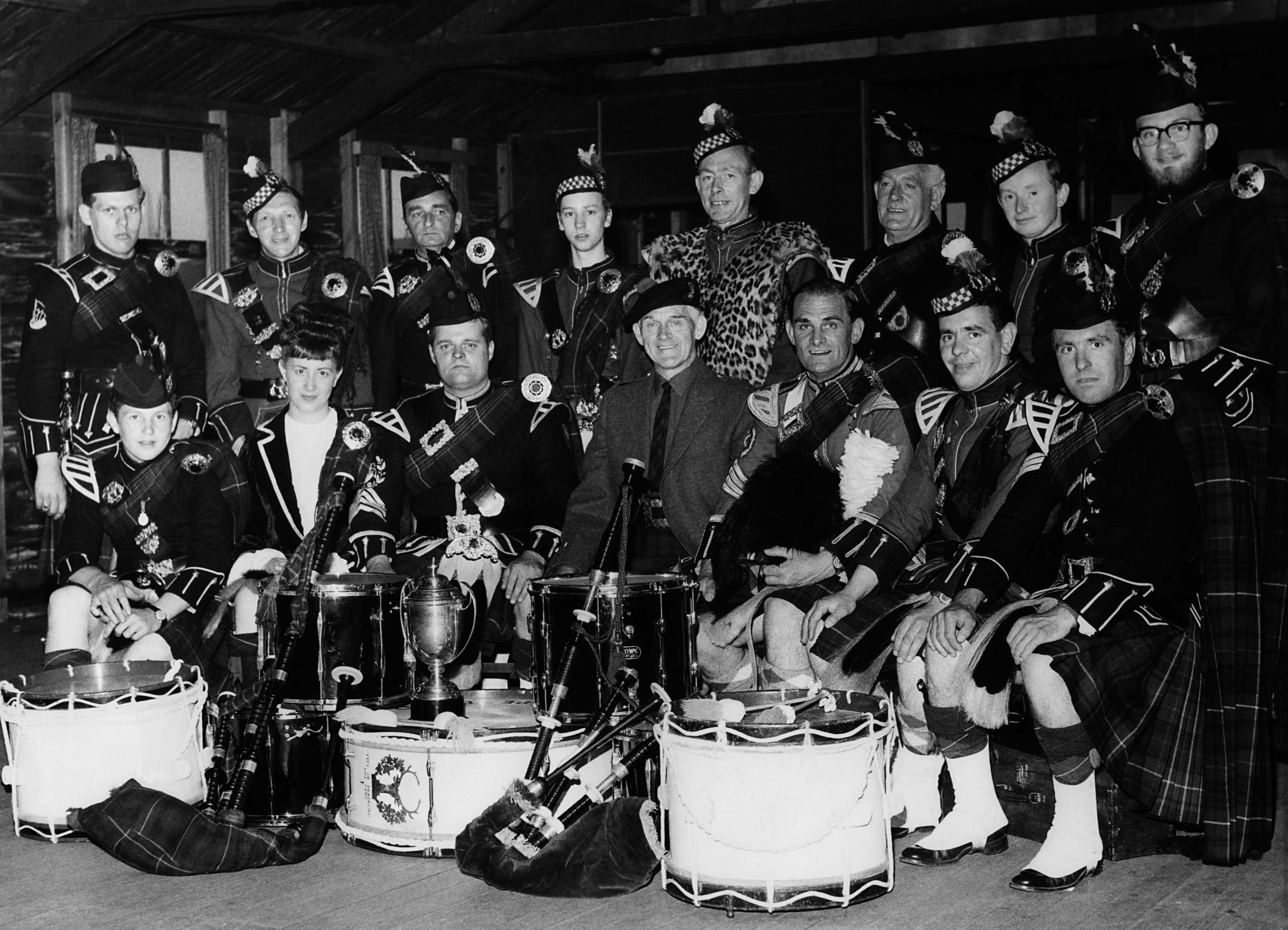 City of Bradford Pipe Band in the 1960s