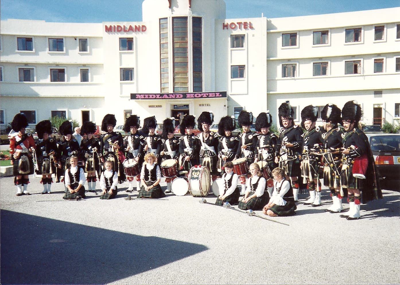 City of Bradford Pipe Band in the 1980s