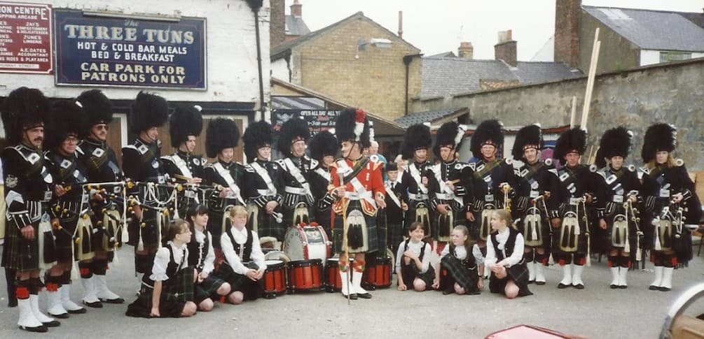 City of Bradford Pipe Band in the 1990s